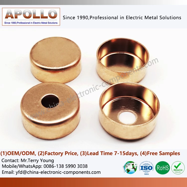 Copper Fuse End Cap for New Energy Vehicles Copper Fuse End Cap for New Energy Vehicles